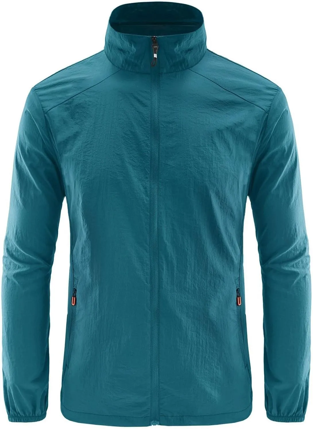 Mens Cycling Rain Jacket Outdoor Lightweight Waterproof Packable Soft Shell Windbreaker Jacket for Hiking Golf Running