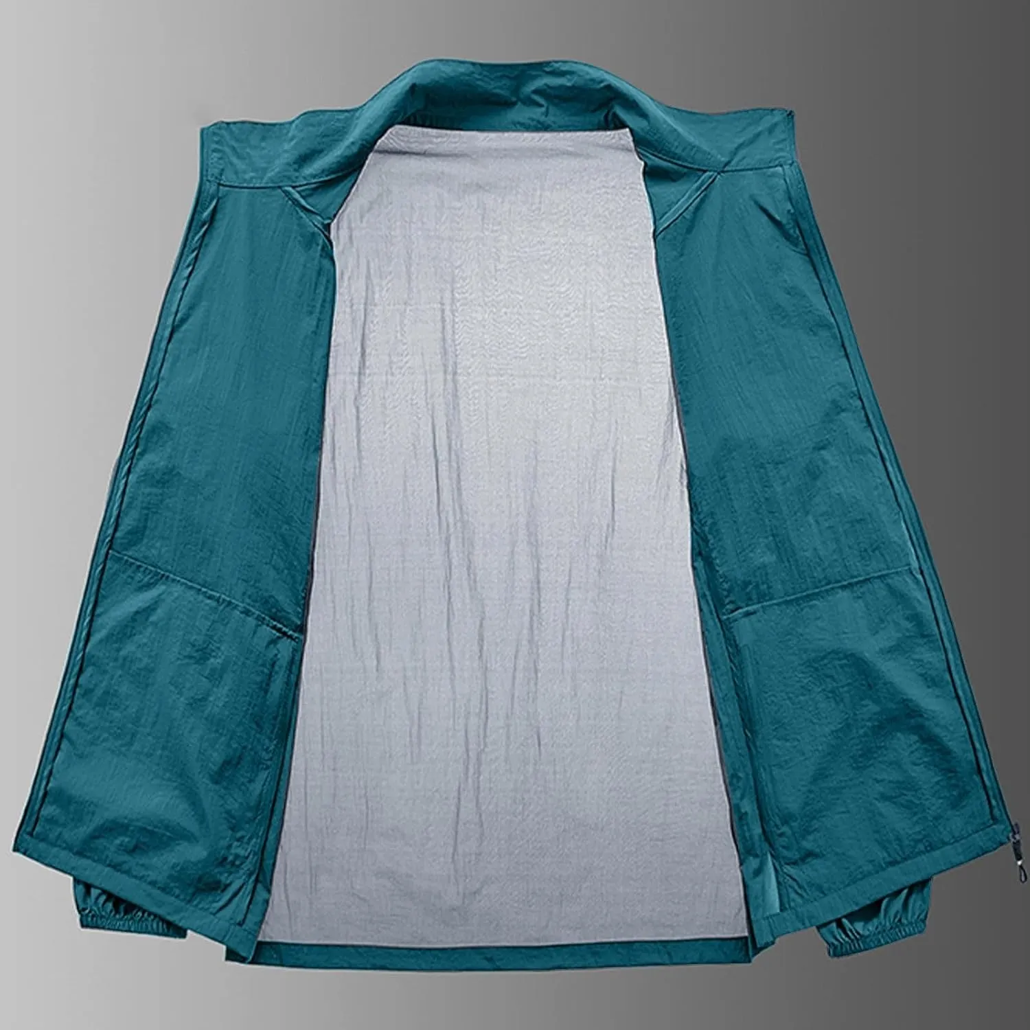 Mens Cycling Rain Jacket Outdoor Lightweight Waterproof Packable Soft Shell Windbreaker Jacket for Hiking Golf Running
