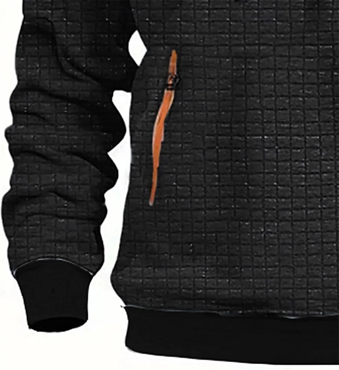 Men's Hoodies Quarter Zip Pullover Vintage Workout Running Active Hoodies with Pockets Military Tactical Sweatshirt
