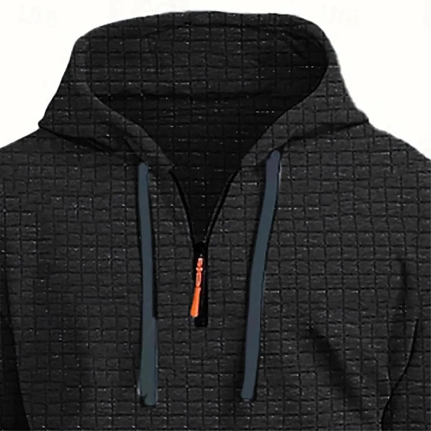 Men's Hoodies Quarter Zip Pullover Vintage Workout Running Active Hoodies with Pockets Military Tactical Sweatshirt