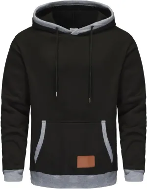 Men's Hoodies Sports Hooded Sweatshirts Training Long Sleeve Hoodies Winter Shirts Solid Color Fall Pullover