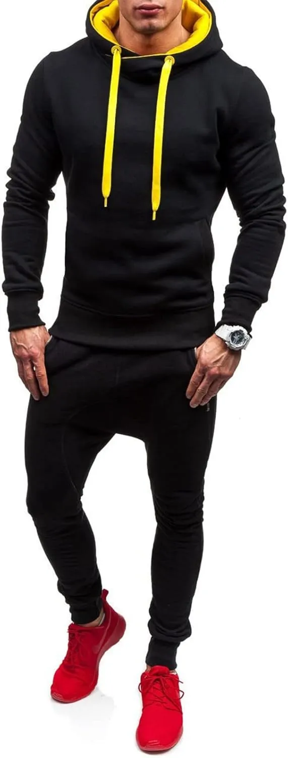 Mens Long Sleeve Hoodies Autumn Winter Men's Sweater Hoodie Warm Color Sweatshirt Jacket Sweatshirts Hoodies