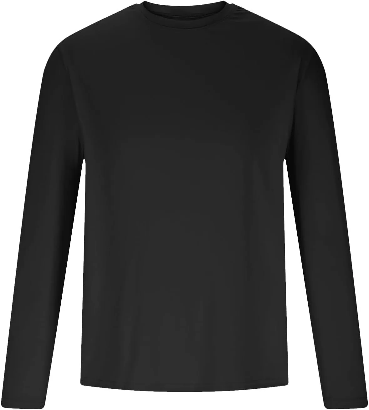 Men's Long Sleeve Pullover Quick Dry UPF 50  UV Swim Sun Shirt Running Fishing Workout Tee Outdoor Training Top
