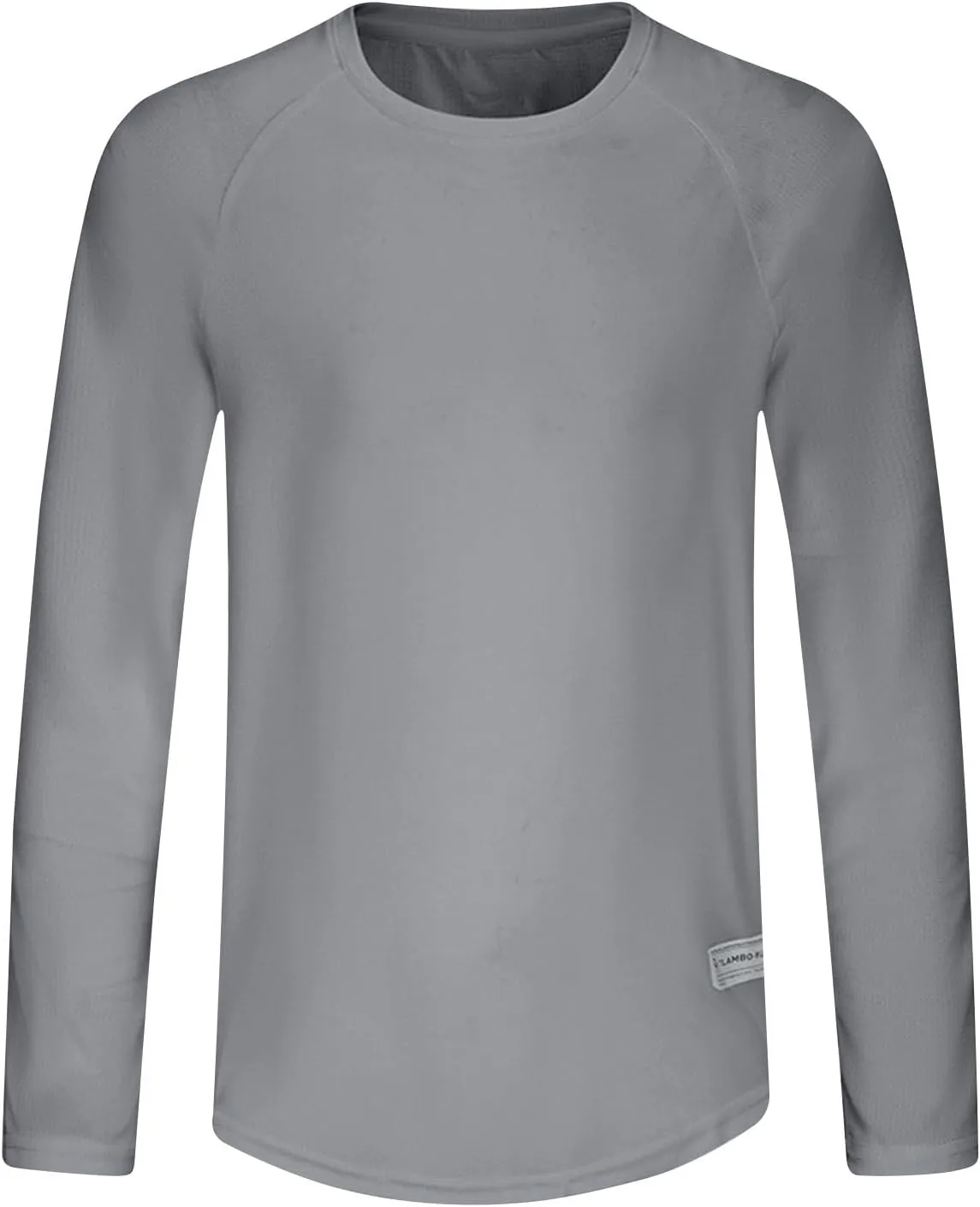 Men's Long Sleeve Pullover Quick Dry UPF 50  UV Swim Sun Shirt Running Fishing Workout Tee Outdoor Training Top