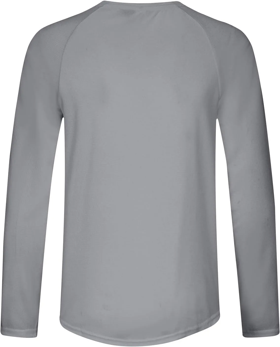 Men's Long Sleeve Pullover Quick Dry UPF 50  UV Swim Sun Shirt Running Fishing Workout Tee Outdoor Training Top