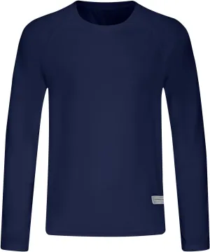 Men's Long Sleeve Pullover Quick Dry UPF 50  UV Swim Sun Shirt Running Fishing Workout Tee Outdoor Training Top