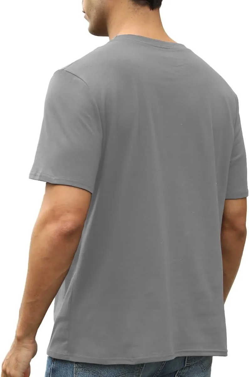 Mens Short Sleeve Cotton T-Shirts Crew Neck Jesus Cross Printed Shirts Faith Christ Shirts