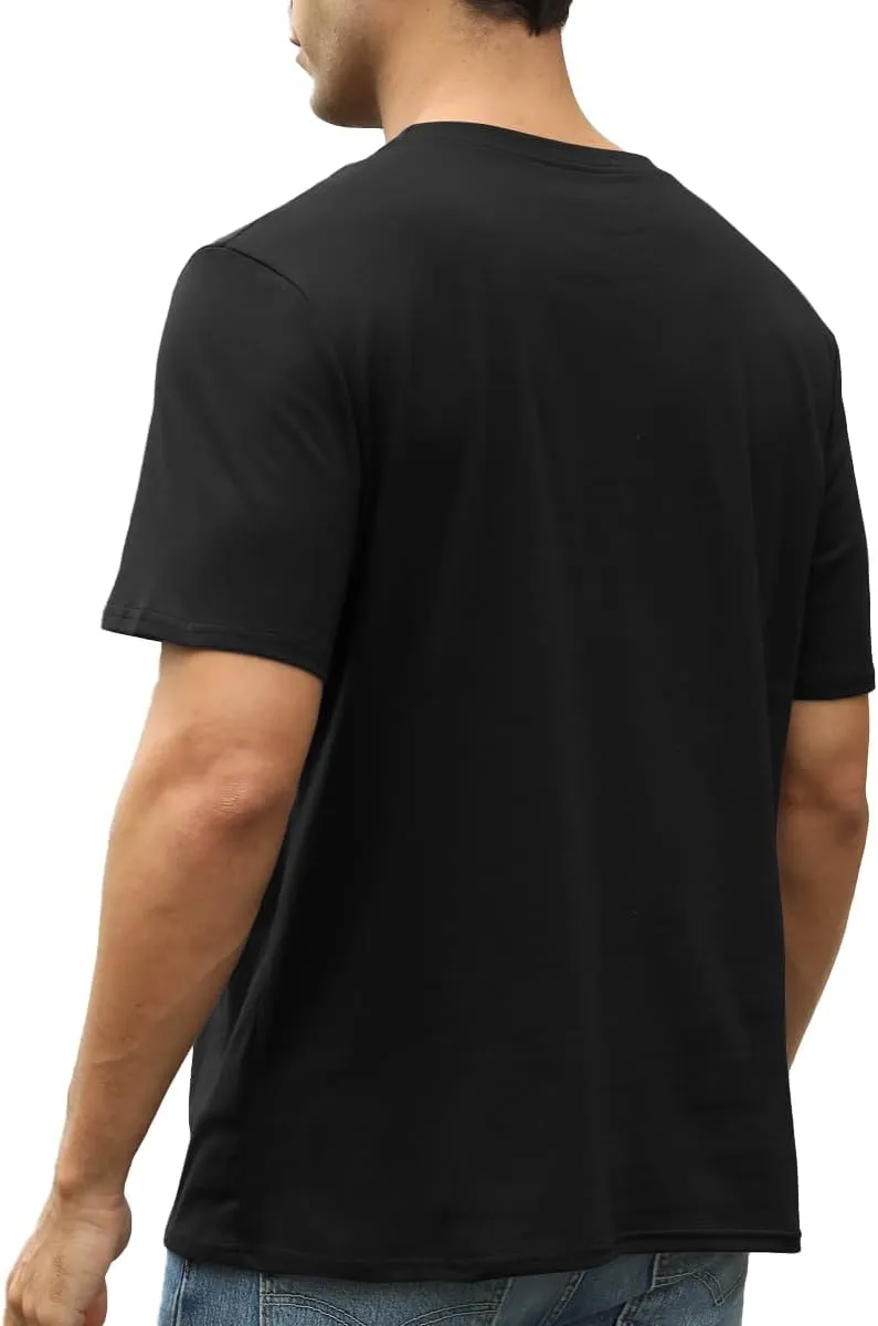 Mens Short Sleeve Cotton T-Shirts Crew Neck Jesus Cross Printed Shirts Faith Christ Shirts