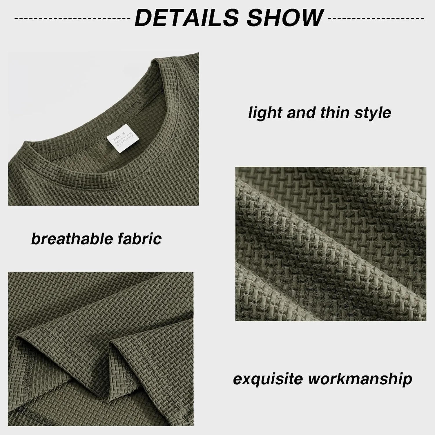 Men's T-Shirts Casual Knit Short Sleeve Crewneck Shirts Crewneck Shirts Knitted Pullover Tees