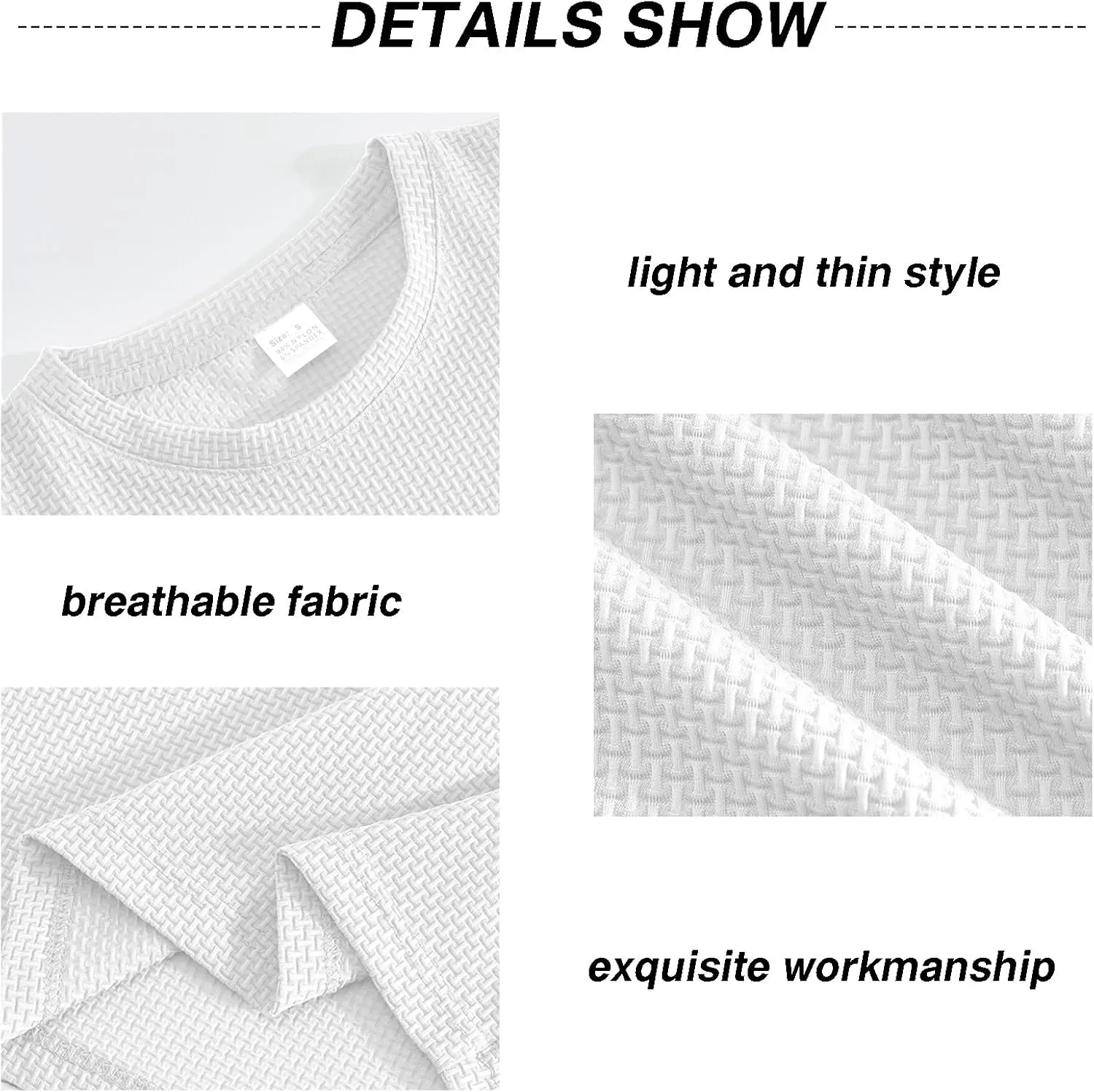 Men's T-Shirts Casual Knit Short Sleeve Crewneck Shirts Crewneck Shirts Knitted Pullover Tees