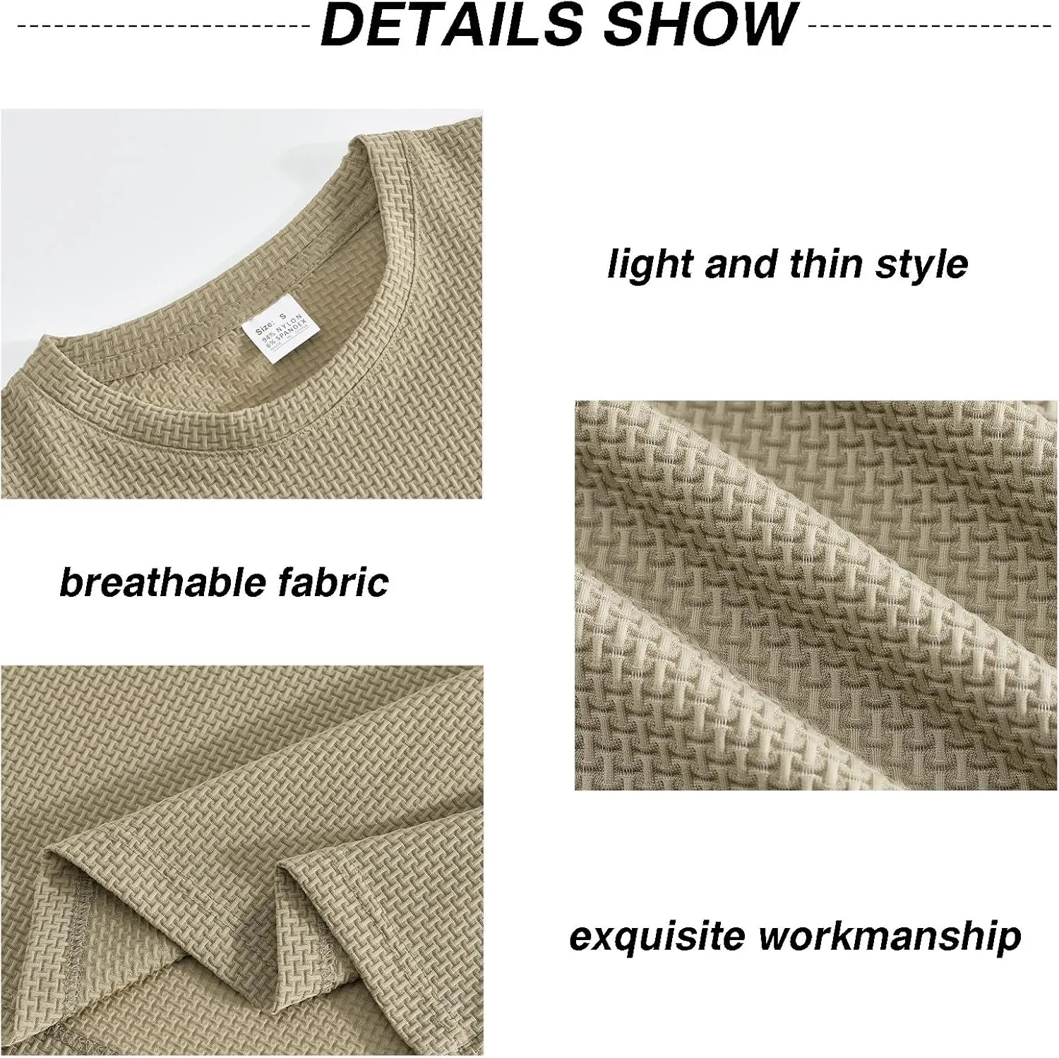 Men's T-Shirts Casual Knit Short Sleeve Crewneck Shirts Crewneck Shirts Knitted Pullover Tees