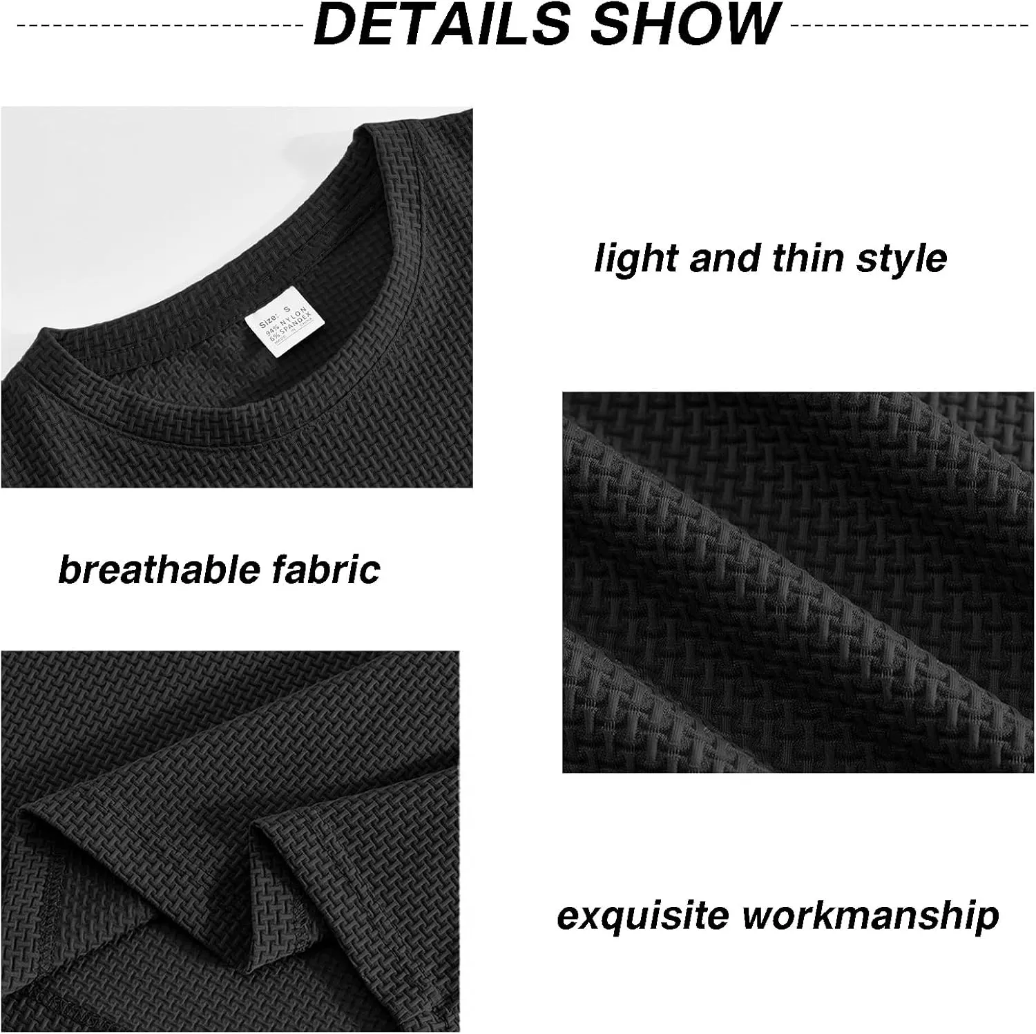 Men's T-Shirts Casual Knit Short Sleeve Crewneck Shirts Crewneck Shirts Knitted Pullover Tees