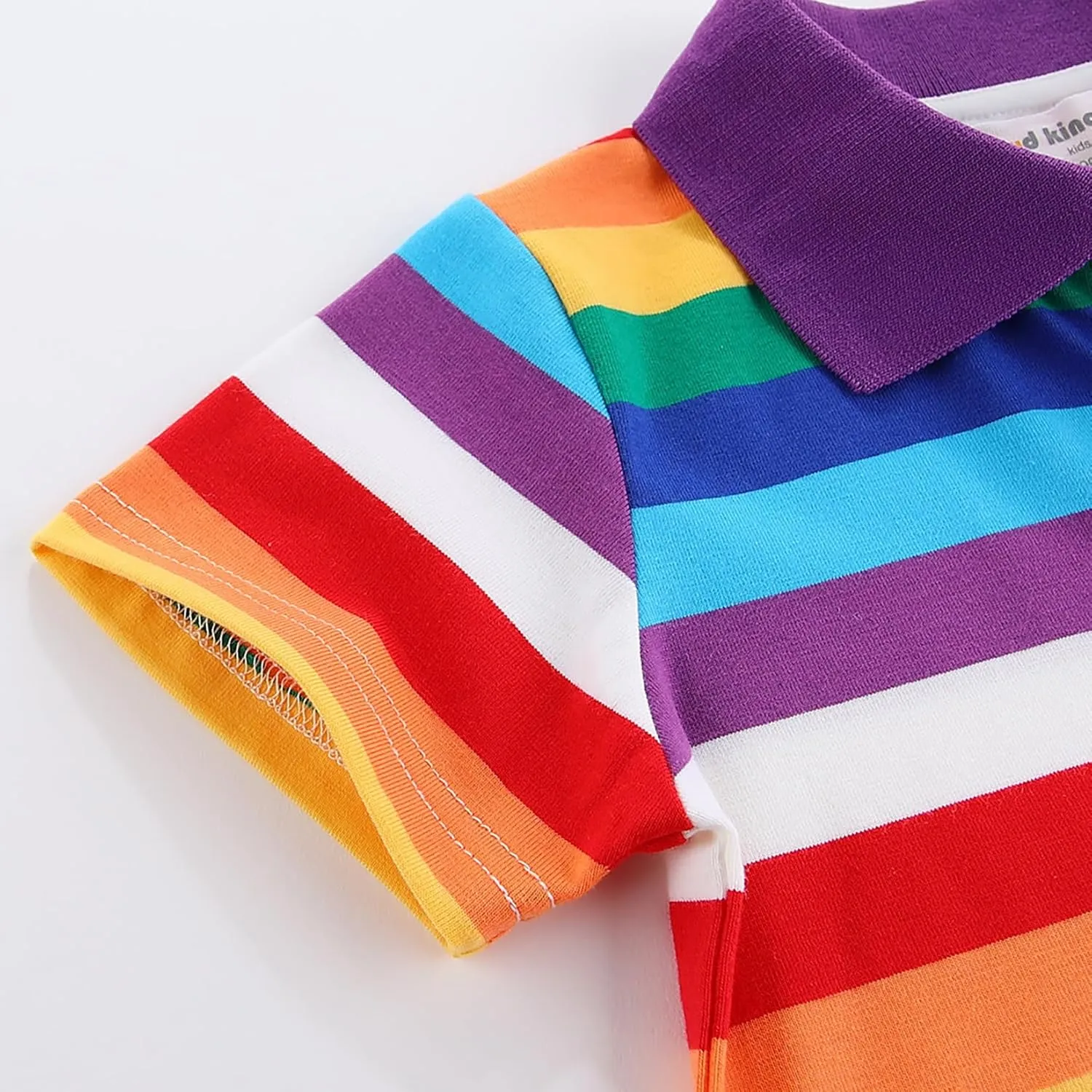 Mud Kingdom Boys Pique Polo Shirts for Toddler Short Sleeve Stripe Plain 1-9 Years