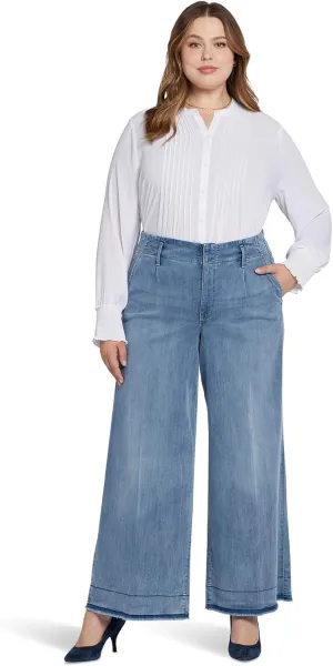 NYDJ Women's Plus Size High-Rise Mona Wide Leg In State