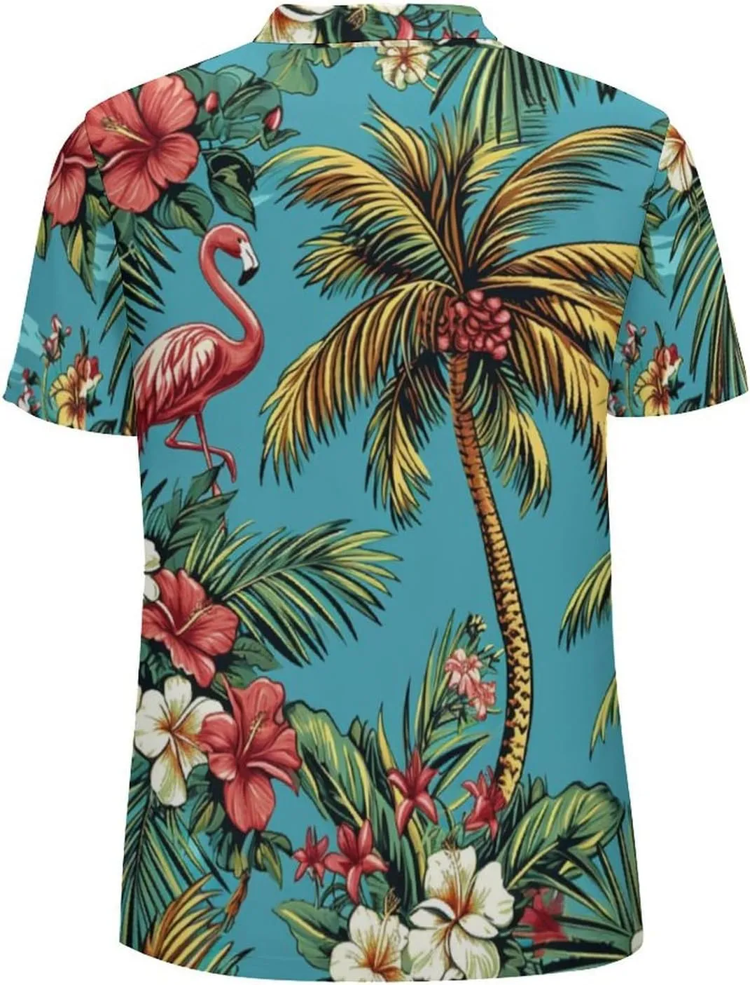 Polo Shirts for Men Dry Fit Hawaiian Graphics Golf Shirts Quick Dry Fun Tennis Short Sleeve Tees