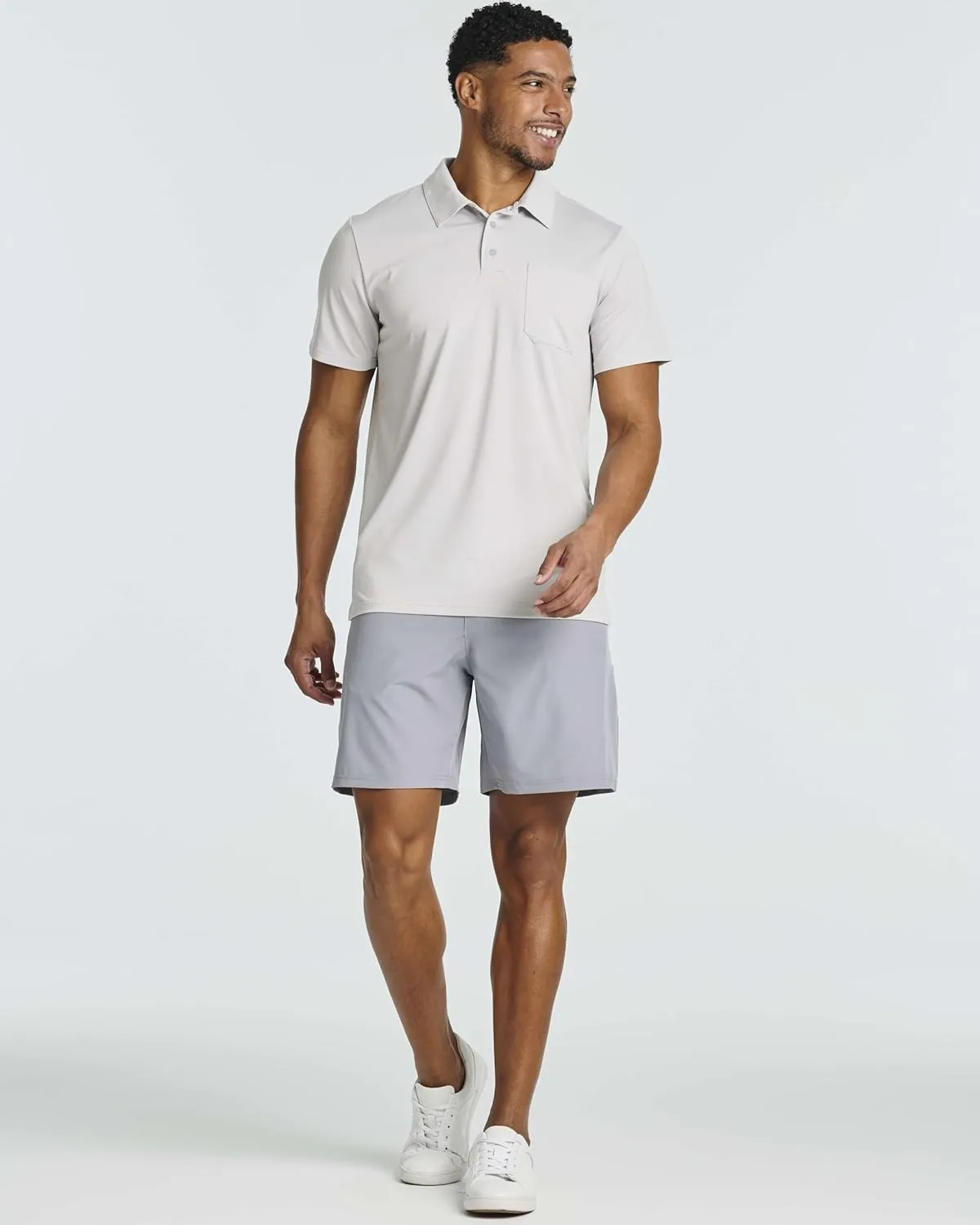 Real Essentials 3 Pack: Men's Short Sleeve Pocket Polo Shirt Dry-Fit Performance Tactical Golf (Available in Big & Tall)