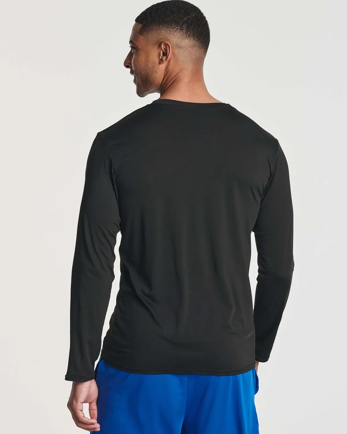 Real Essentials 4 Pack: Men's Dry-Fit UV Moisture Wicking UPF 50  SPF Sun Protective Fishing Hiking Active Long Sleeve Shirt