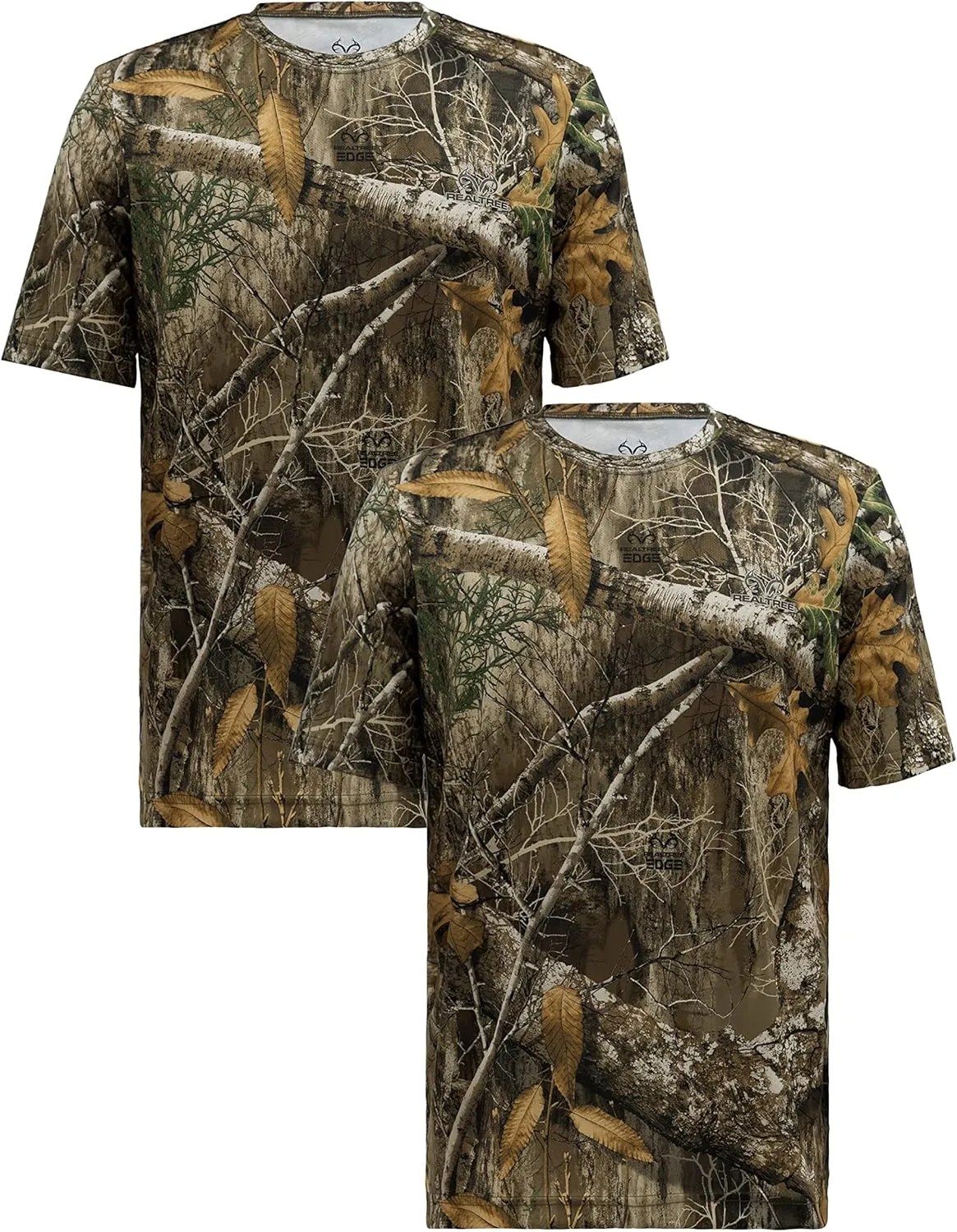 Realtree Men's 2 Pack Short Sleeve Performance Tees