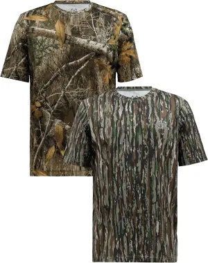 Realtree Men's 2 Pack Short Sleeve Performance Tees