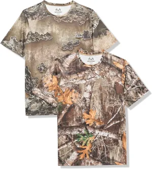 Realtree Men's 2 Pack Short Sleeve Performance Tees