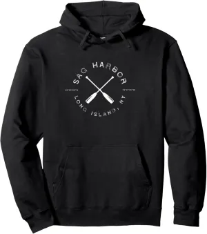 Sag Harbor Long Island Graphic Vintage Retro Pullover Hoodie