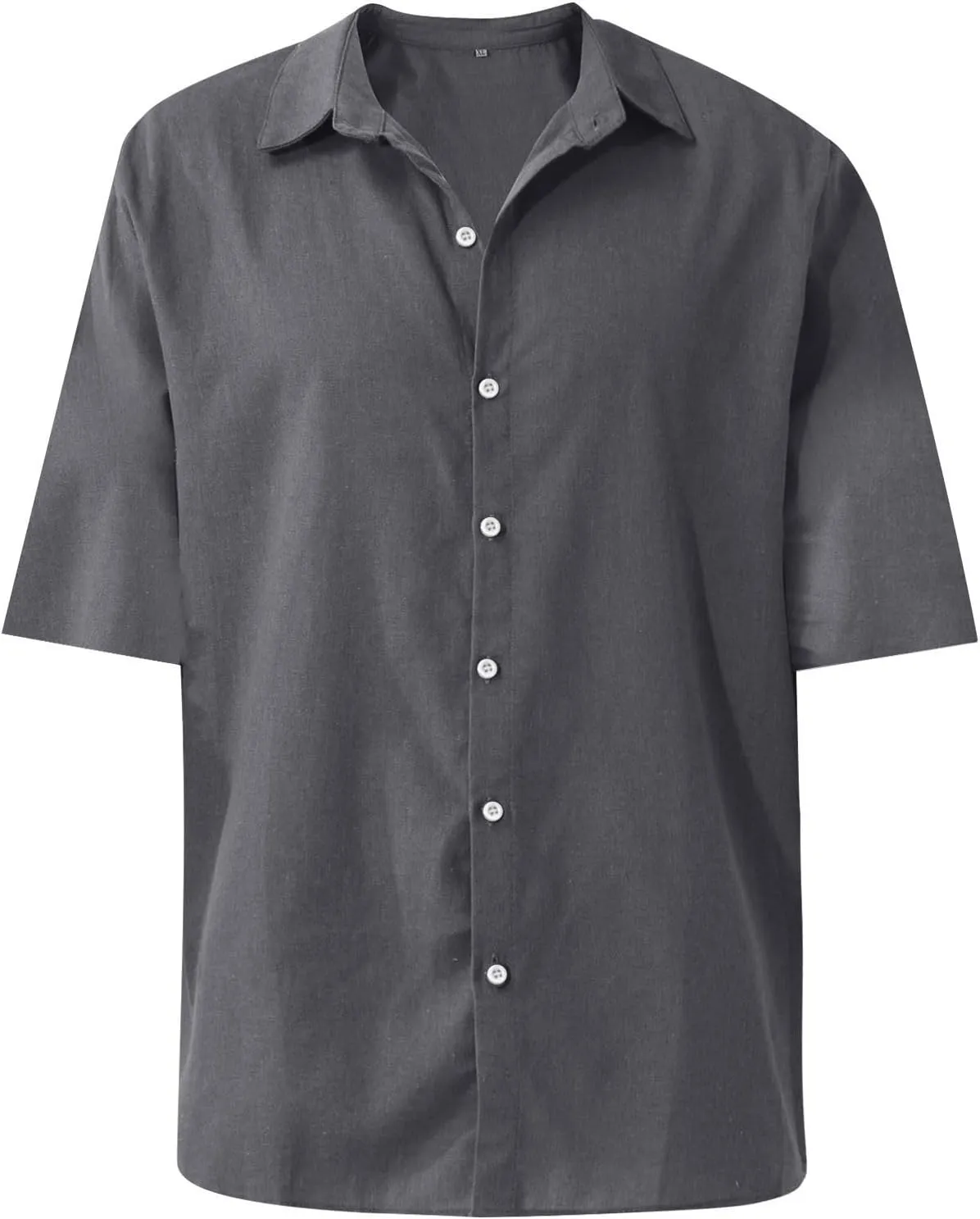Shirts for Men Men's Linen Shirts Short Sleeve Casual Shirts Button Down Shirt for Men Beach Summer Shirts