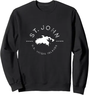 St. John USVI Vintage Retro Graphic sweatshirt Sweatshirt