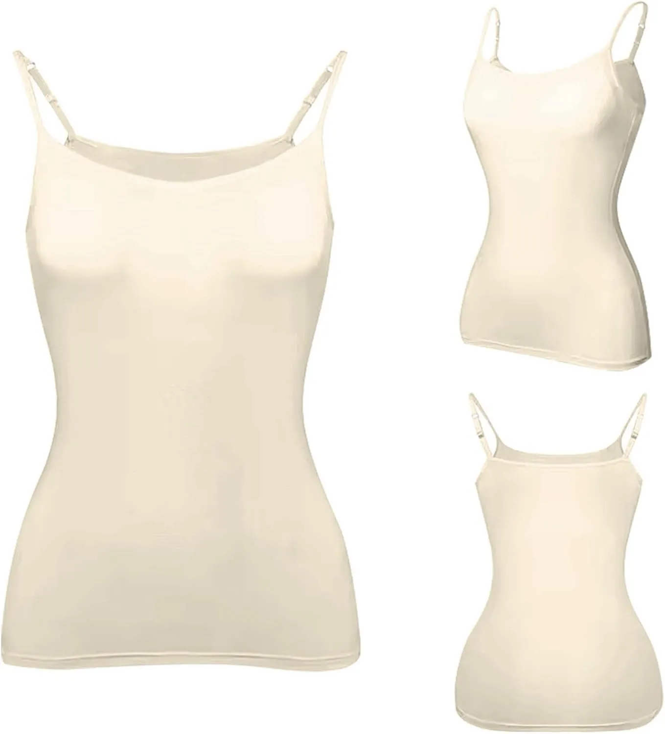 Tank Top with Built in Bra Camisoles for Women for Under Clothes Spaghetti Strap Cami 2025 Summer Clothes