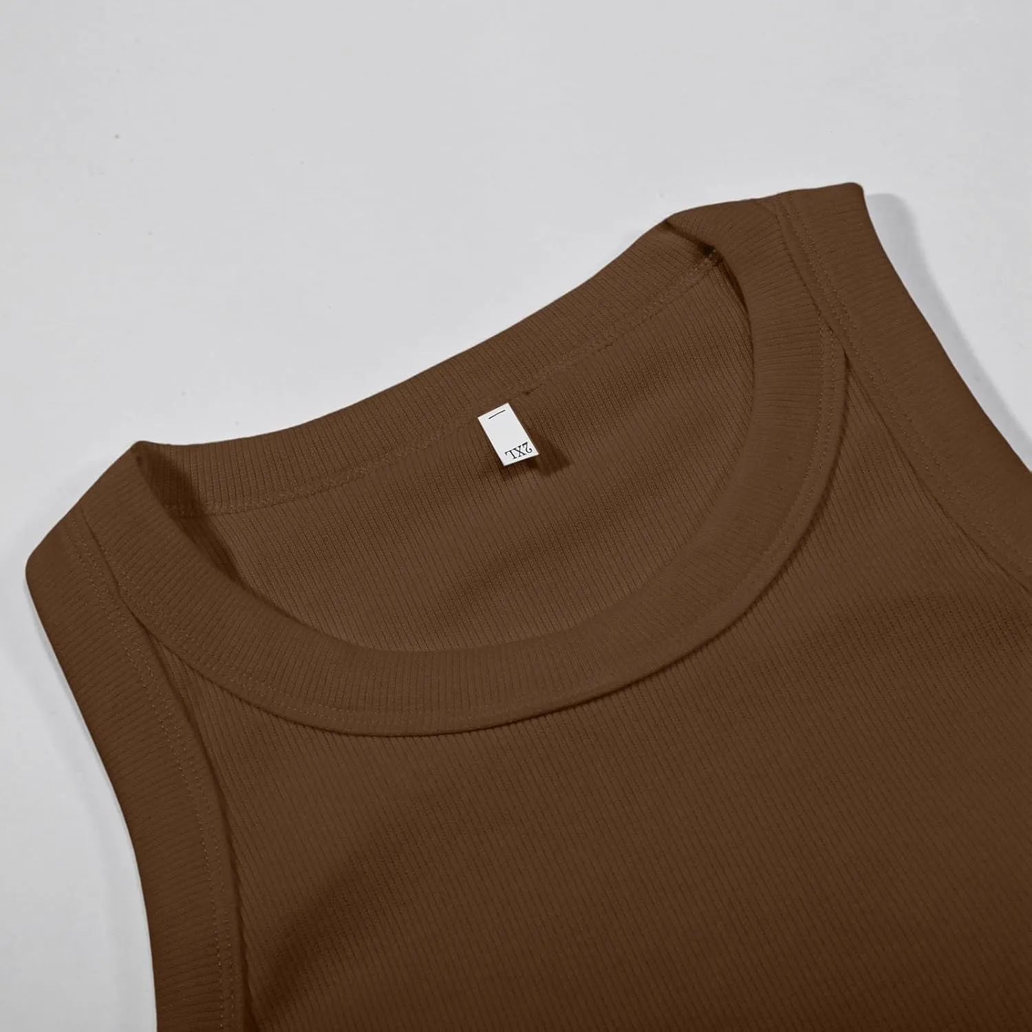 Tank Tops for Women 2025 Built in Shelf Bra Spaghetti Strap Summer Camisole U Neck Slim Fit Ribbed Sleeveless Shirts