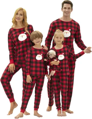 Tebbis Family Christmas Pajamas PJS Matching Set Adult Kids Baby Pet Dog & Doll Cotton