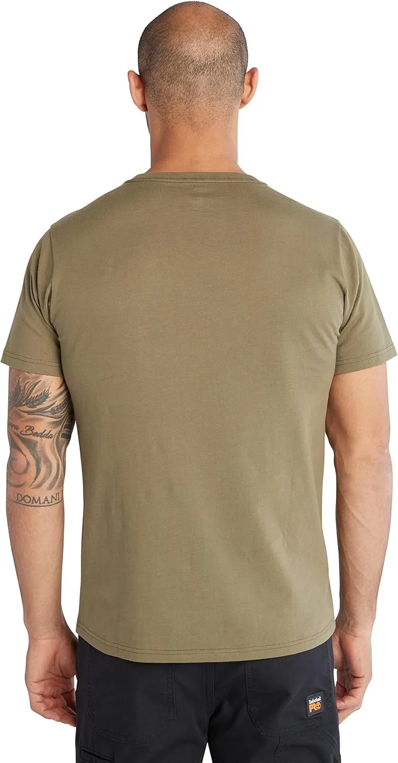 Timberland PRO Men's A6EYK Core Chest Logo Short Sleeve T-Shirt