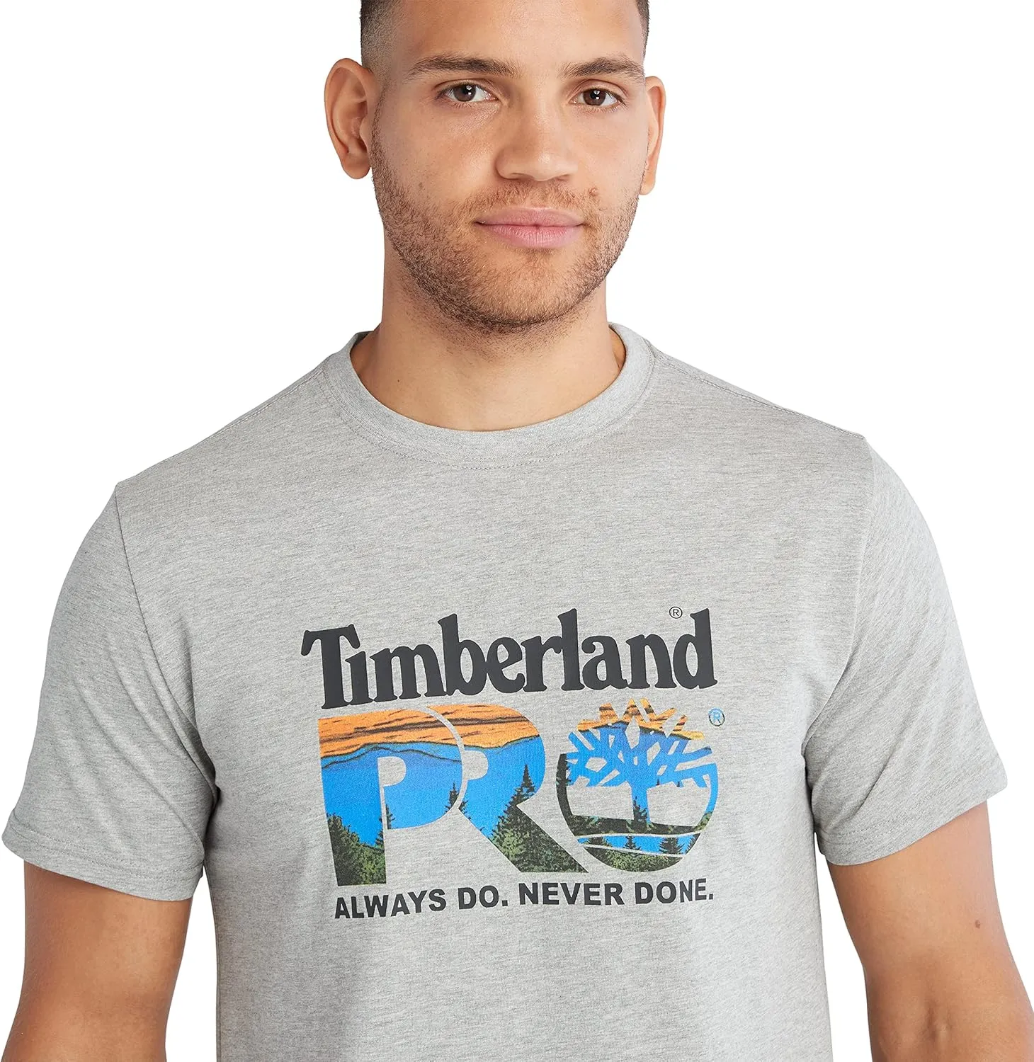Timberland PRO Men's A6EYK Core Chest Logo Short Sleeve T-Shirt
