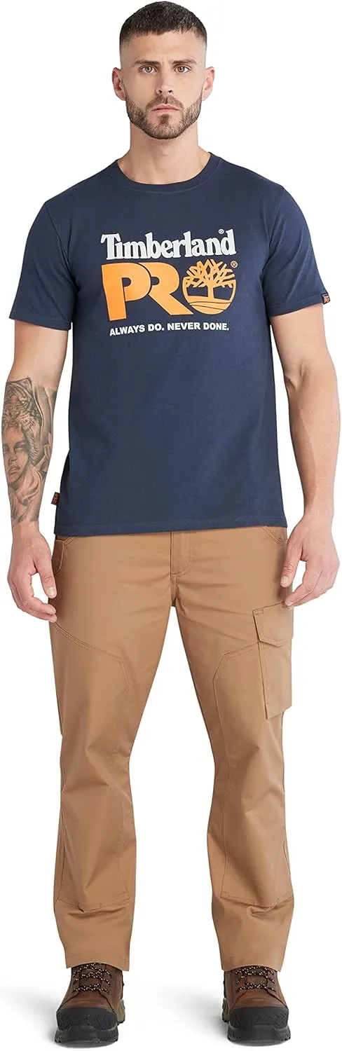 Timberland PRO Men's A6EYK Core Chest Logo Short Sleeve T-Shirt