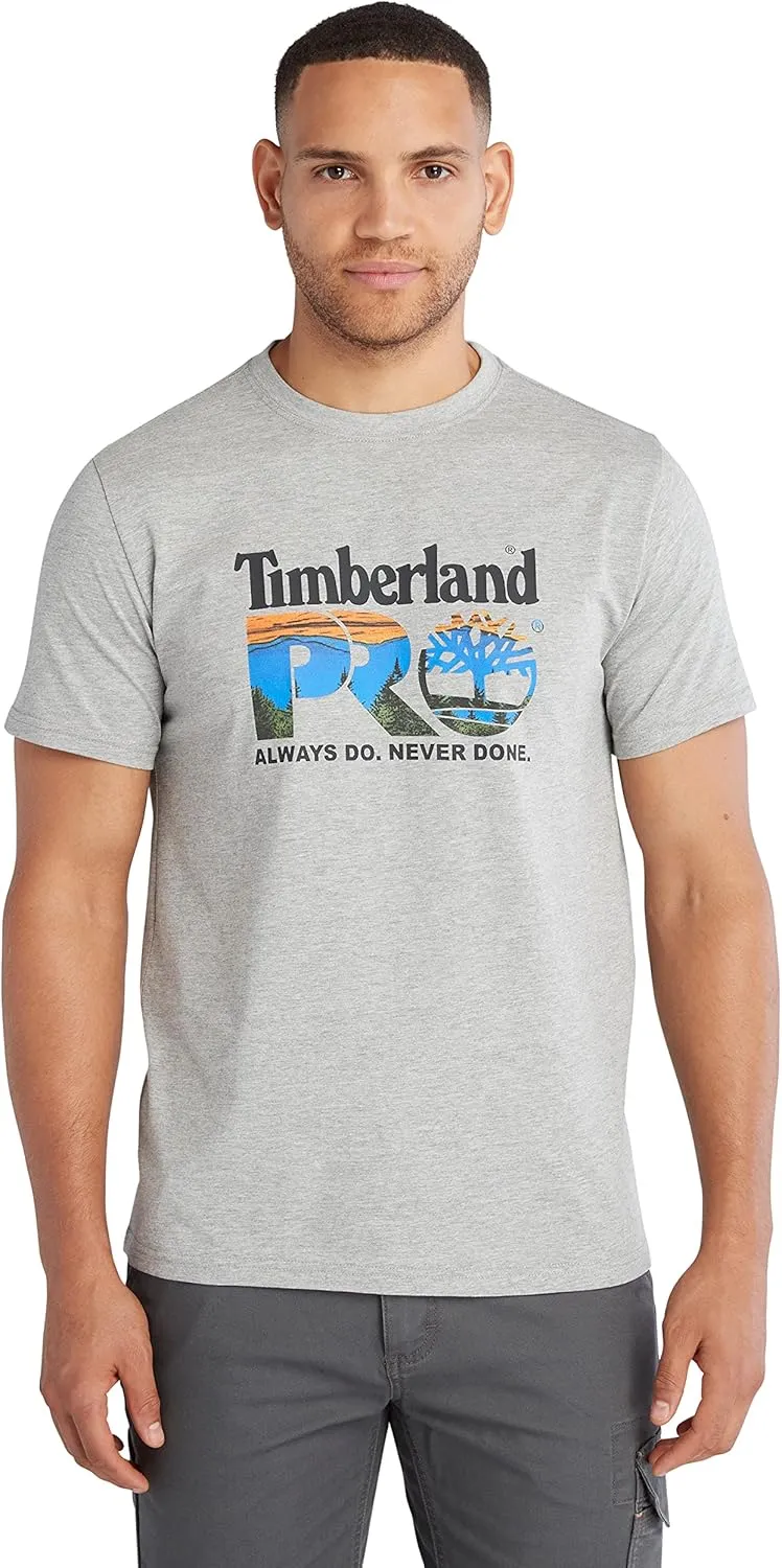 Timberland PRO Men's A6EYK Core Chest Logo Short Sleeve T-Shirt