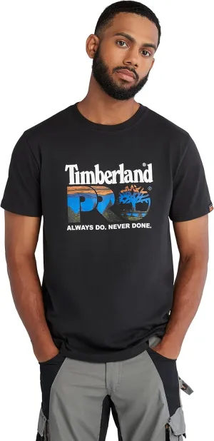 Timberland PRO Men's A6EYK Core Chest Logo Short Sleeve T-Shirt