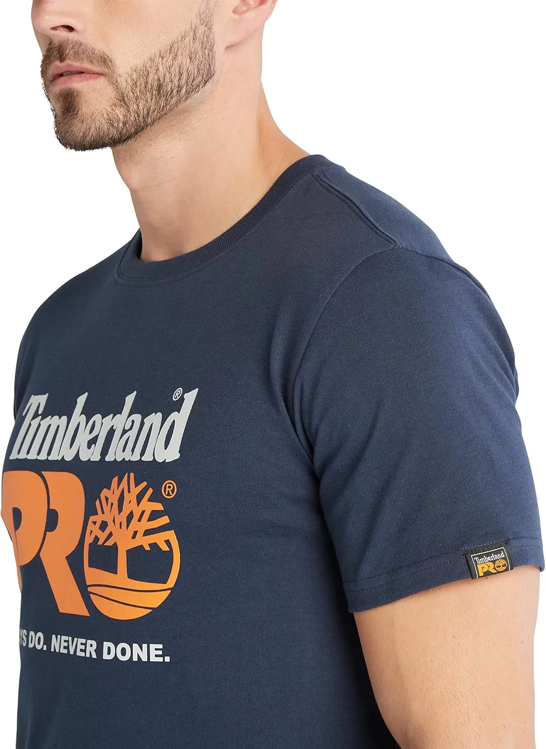 Timberland PRO Men's A6EYK Core Chest Logo Short Sleeve T-Shirt