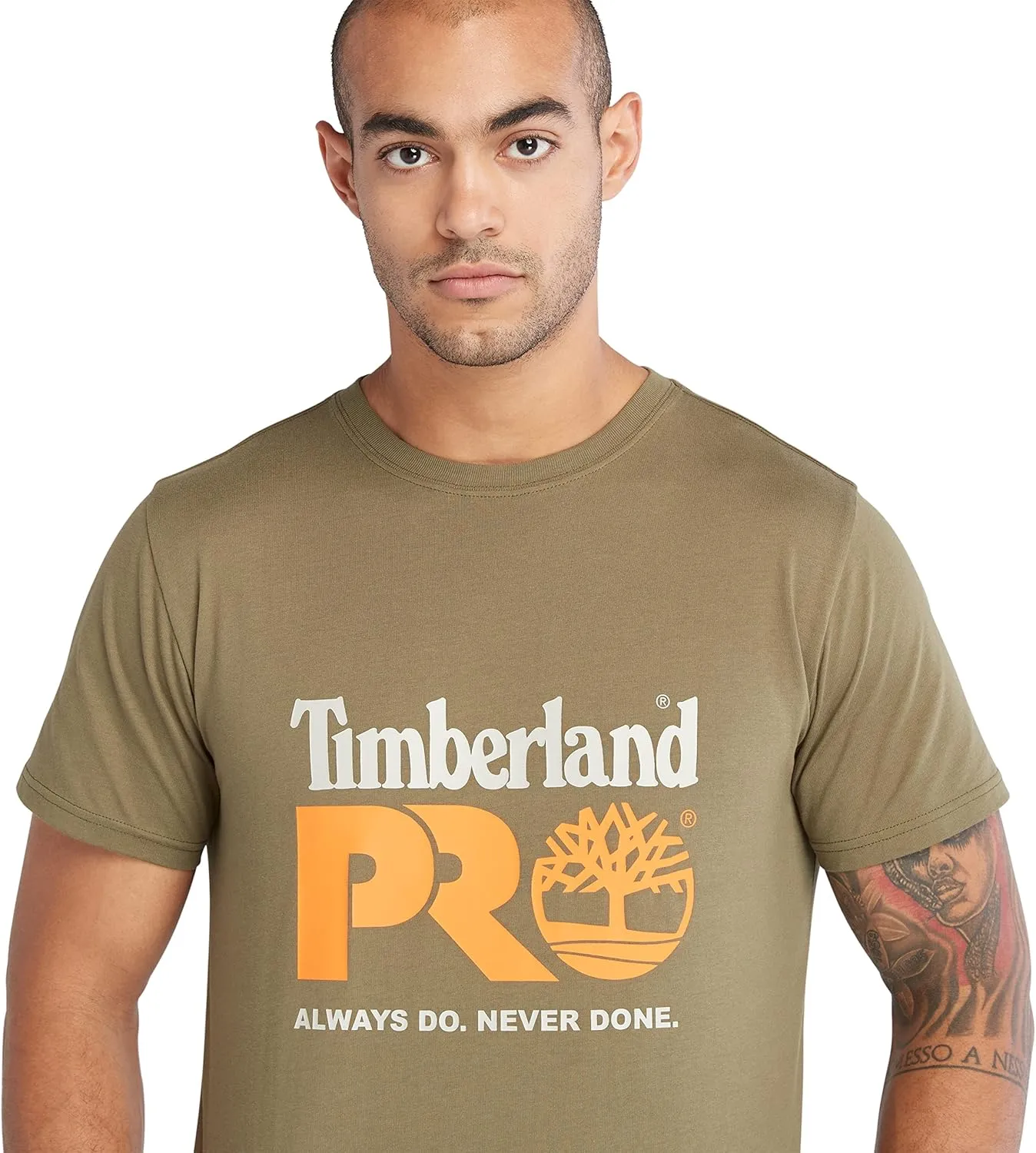 Timberland PRO Men's A6EYK Core Chest Logo Short Sleeve T-Shirt