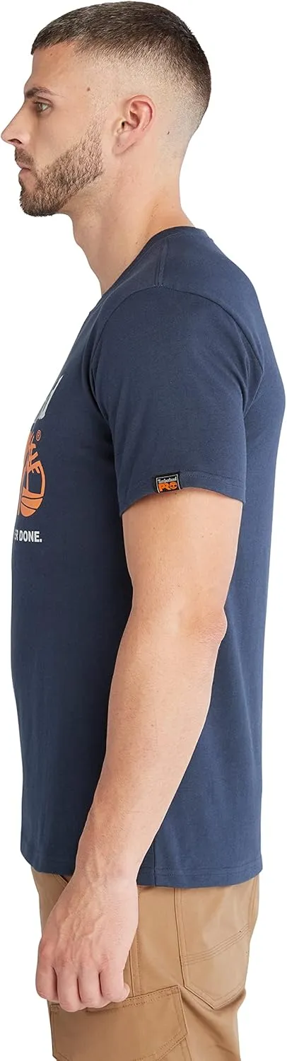Timberland PRO Men's A6EYK Core Chest Logo Short Sleeve T-Shirt