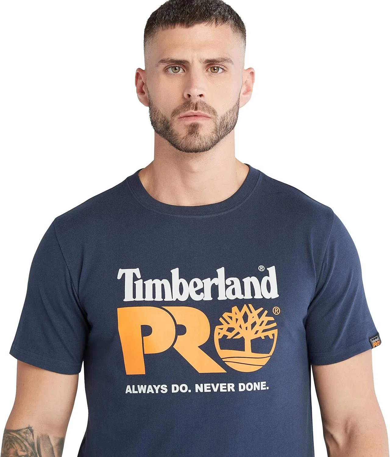Timberland PRO Men's A6EYK Core Chest Logo Short Sleeve T-Shirt