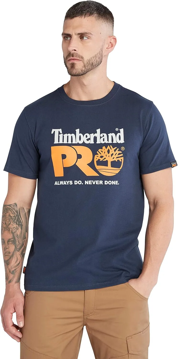 Timberland PRO Men's A6EYK Core Chest Logo Short Sleeve T-Shirt