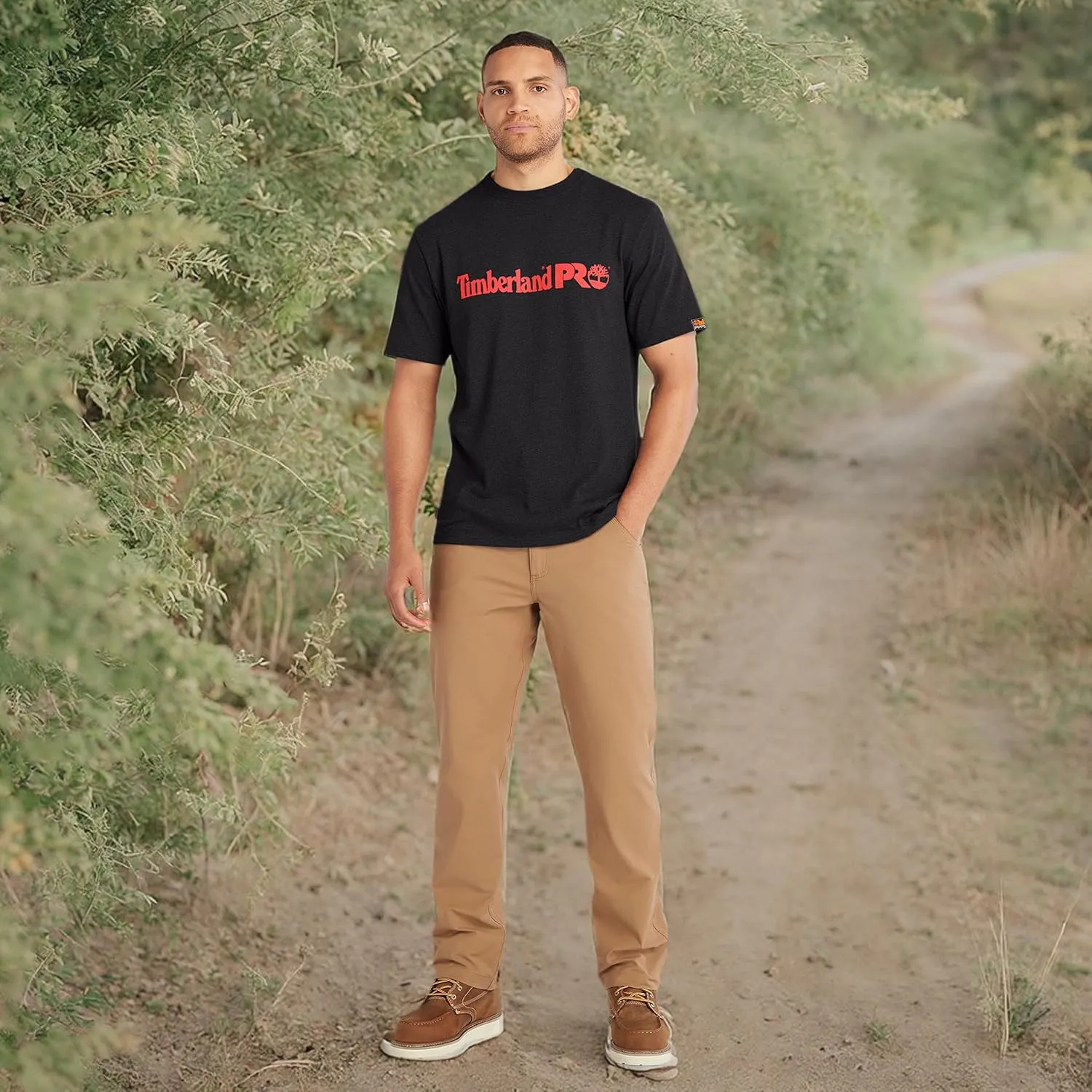 Timberland PRO Men's Core Linear Logo Short-Sleeve T-Shirt