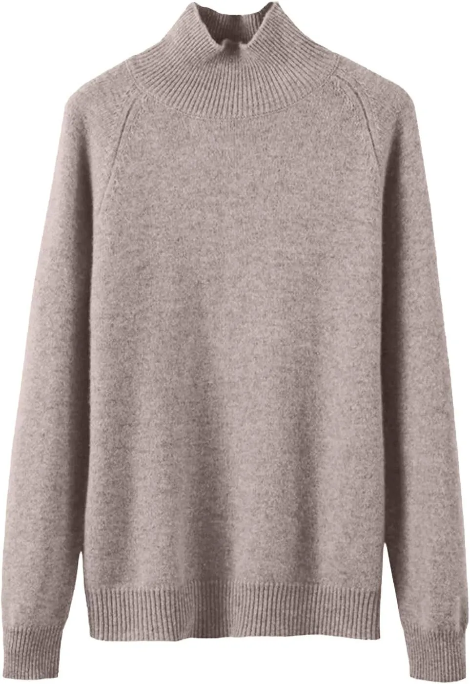 Turtleneck Sweater Women Long Sleeve Merino Wool Cashmere Sweaters Oversized Mock Neck Jumper Knitted Pullover Tops