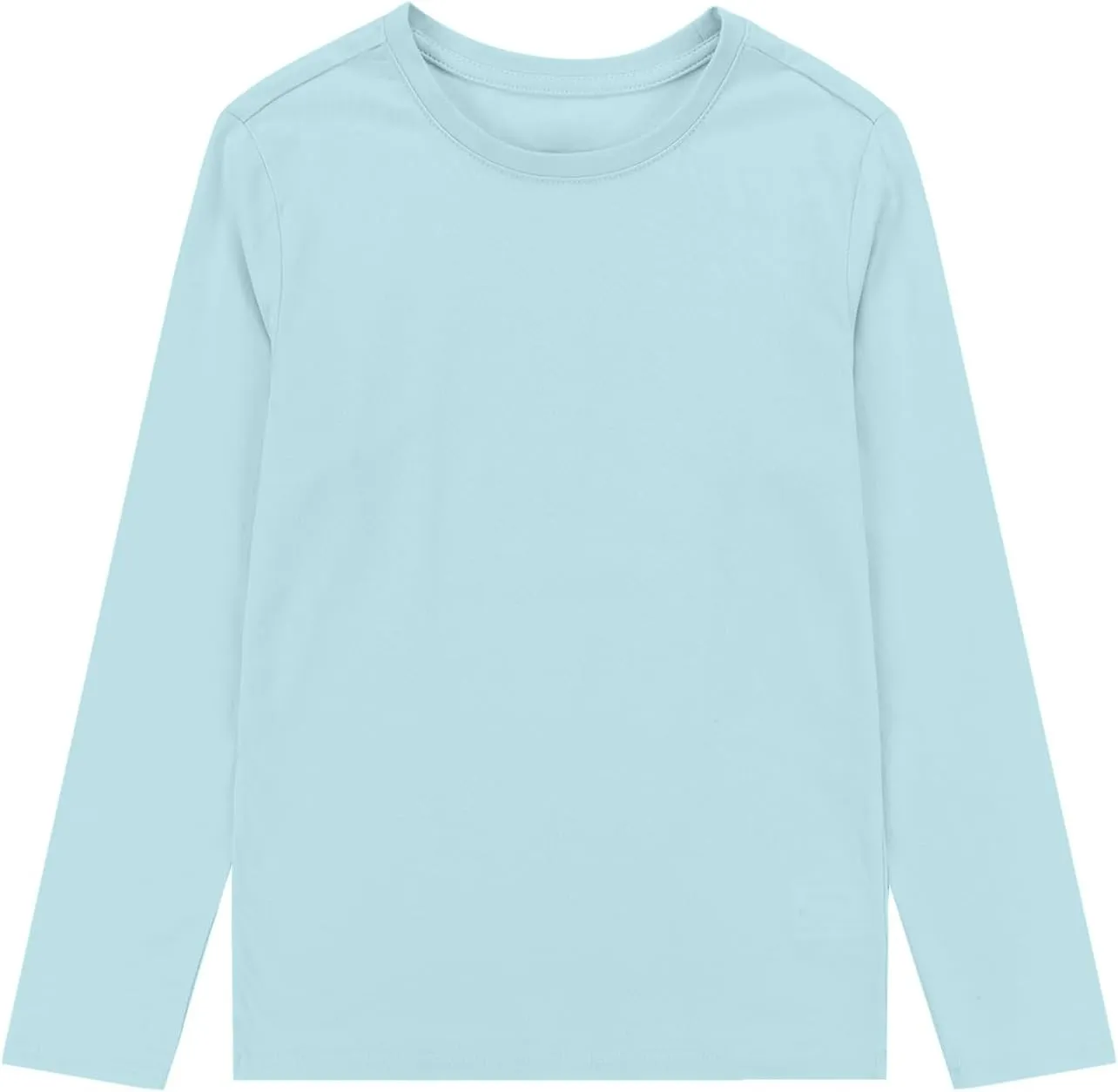 UNACOO Kids Long Sleeve Shirts Girls Shirts Boy's Cotton Long Sleeve Shirts Layer Shirts Regular Fit (Age 3-12 Years)