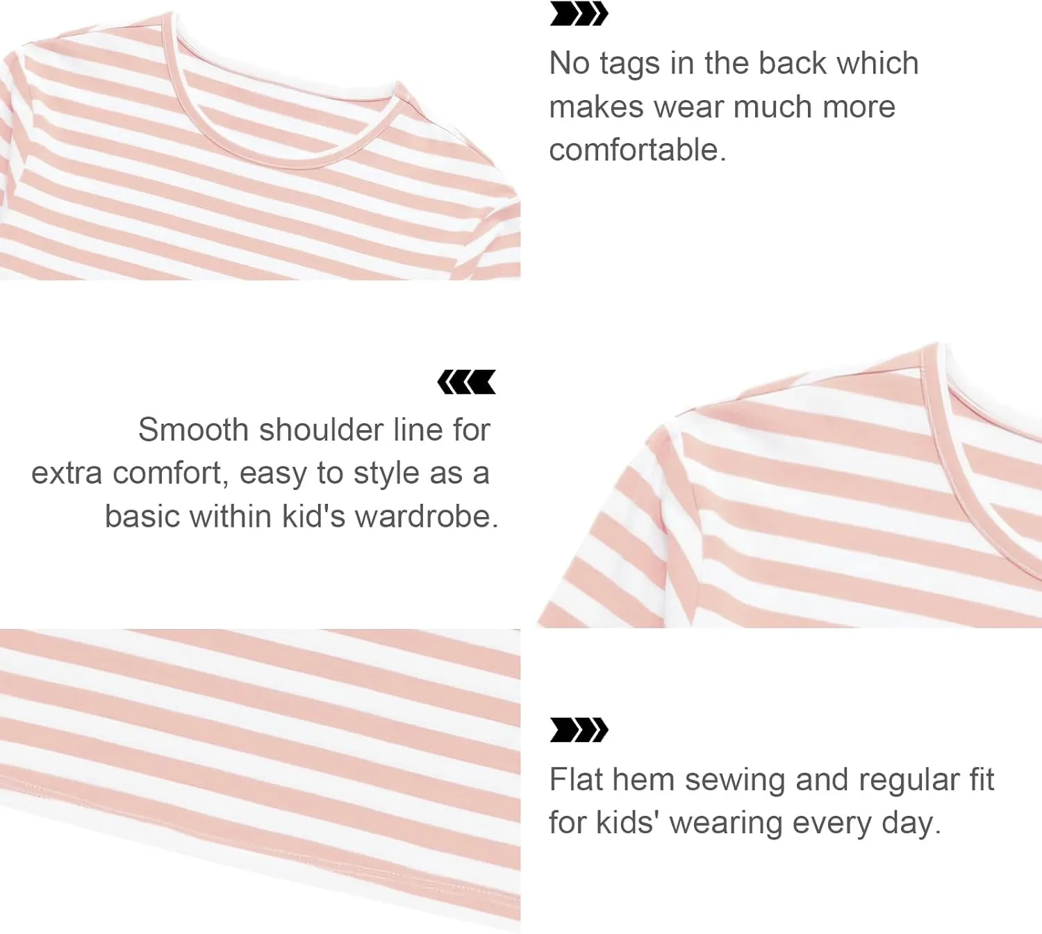 UNACOO Kids Long Sleeve Shirts Girls Shirts Boy's Cotton Long Sleeve Shirts Layer Shirts Regular Fit (Age 3-12 Years)