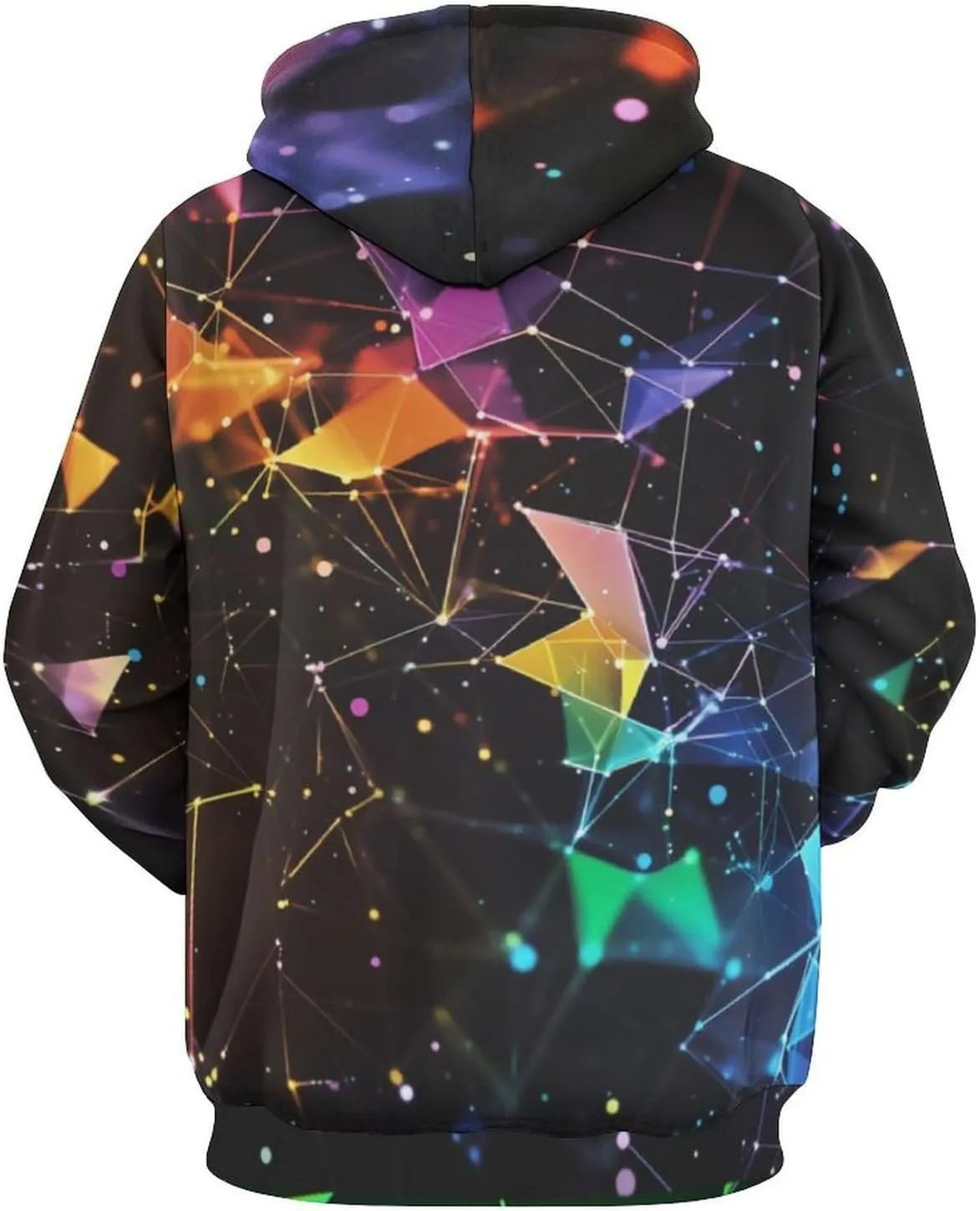 Unisex Hoodies 3D Print Pullover Hooded Sweatshirt Hoodies with Big Pockets for Men