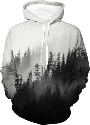 Unisex Hoodies 3D Print Pullover Hooded Sweatshirt Hoodies with Big Pockets for Men