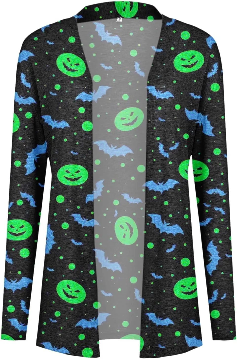 Women Cardigans Women's Long Sleeved Halloween Printed Pocket Cardigan Cardigans for Women Leopard