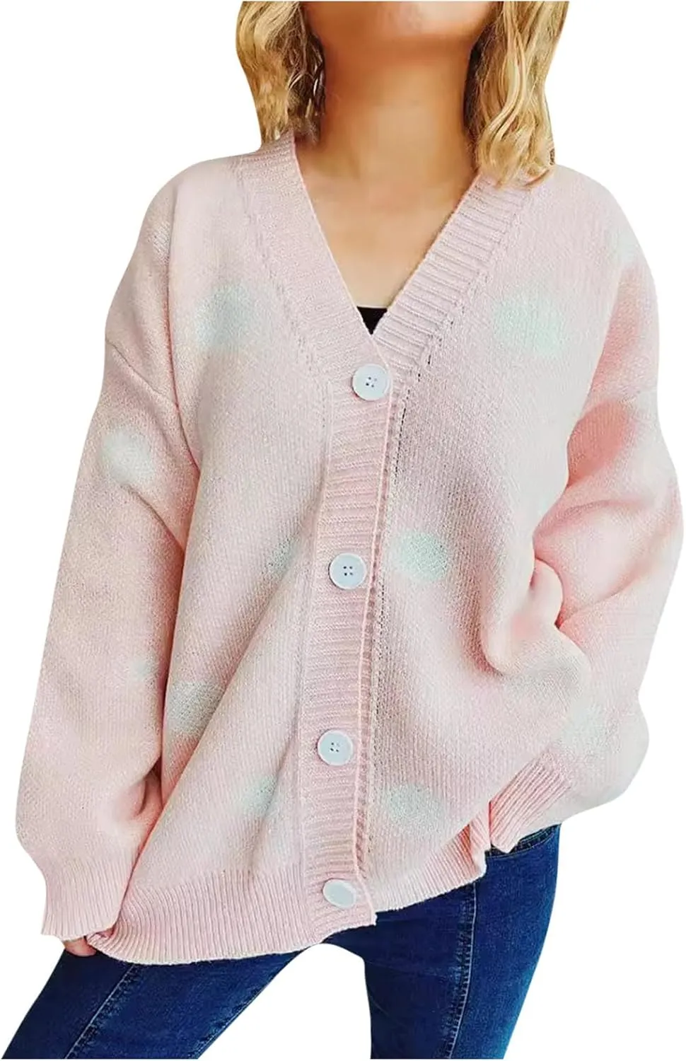Women's Chunky Knit Cardigan Oversized Open Front Batwing Long Sleeve Knitted Sweaters 2024 Fall Winter Outwear Coats