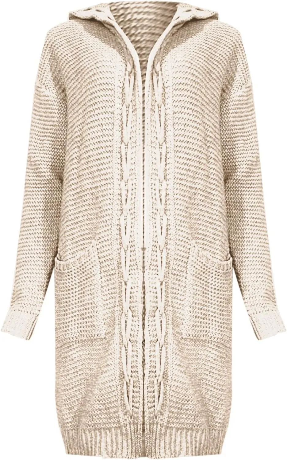 Women's Cozy Textured Solid Color Long Sleeve Cardigan Sweater Cardigan Dress for Women Elegant