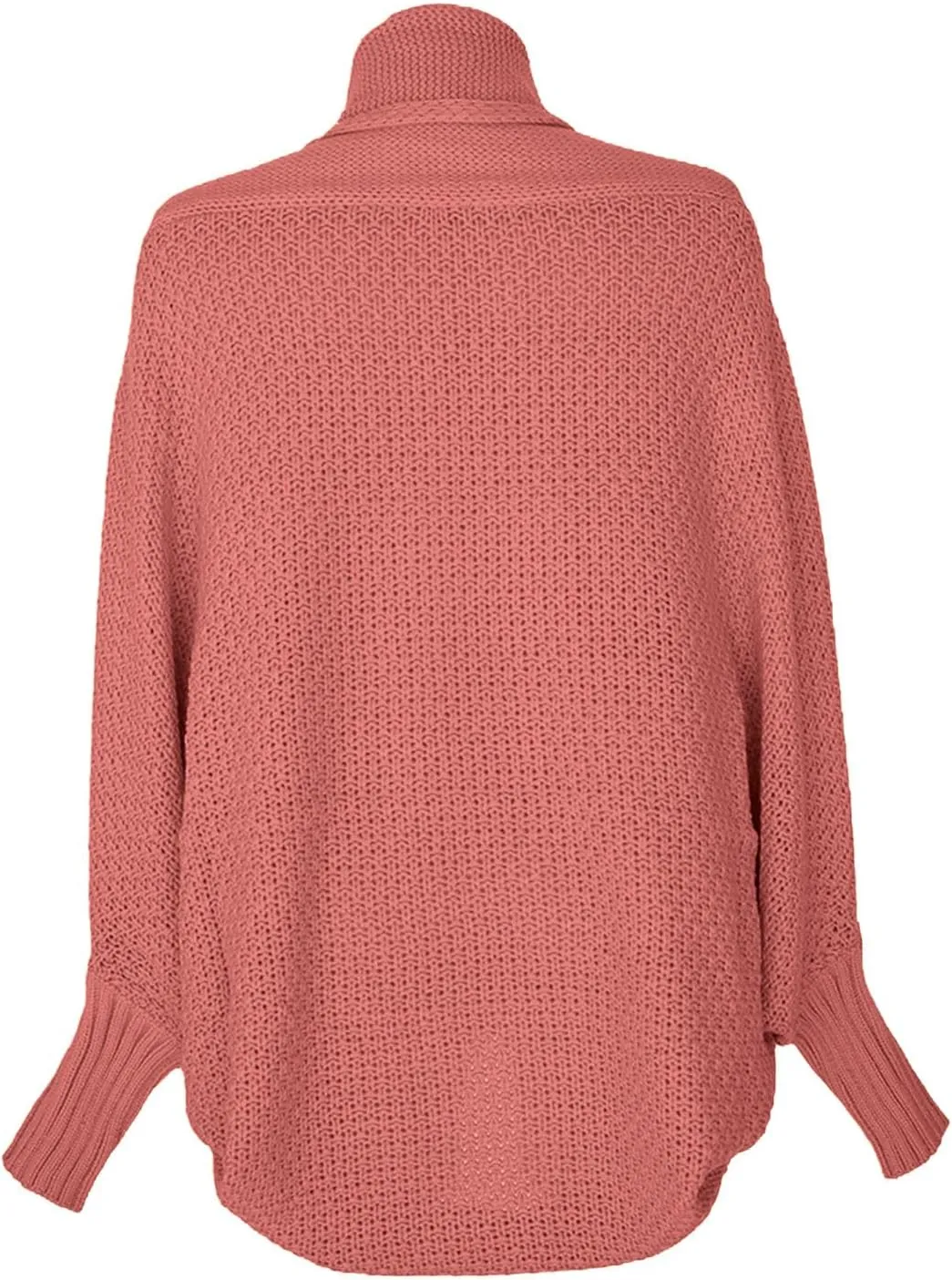 Women's Kimono Batwing Cable Open Front Knitted Cardigan Slouchy Oversized Wrap Sweater Outwear Coats Solid Color